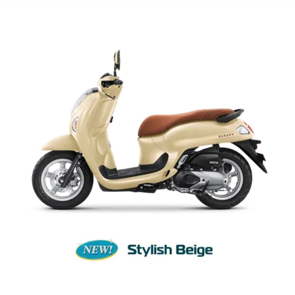 NEW SCOOPY STYLISH BEIGE 2026 - Cicilan pake kartu kredit semua Bank BCA, BRI, Mandiri,, CIMB niaga 