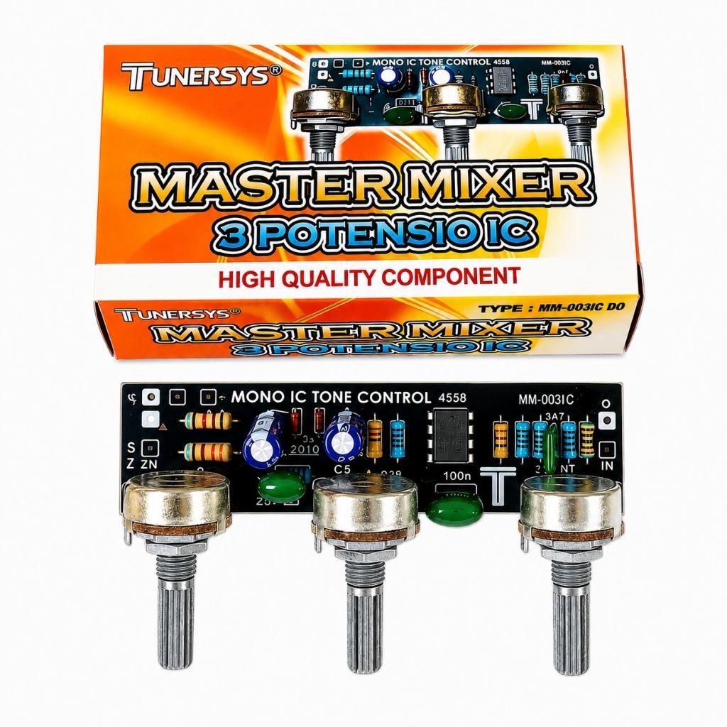 MASTER MIXER 3 POTENSIO IC 4558 – Tone Control Audio Berkualitas