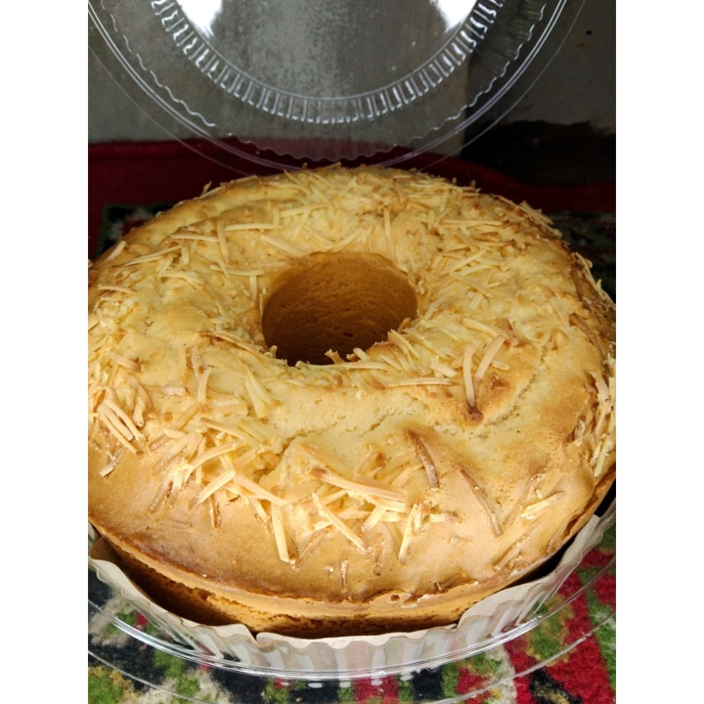Bolu Tape Keju Bakar Diameter 18cm Vacum Tanpa Mika | Bolu Jadul | Bolu Keju | Bolu Bandung | Bolu P
