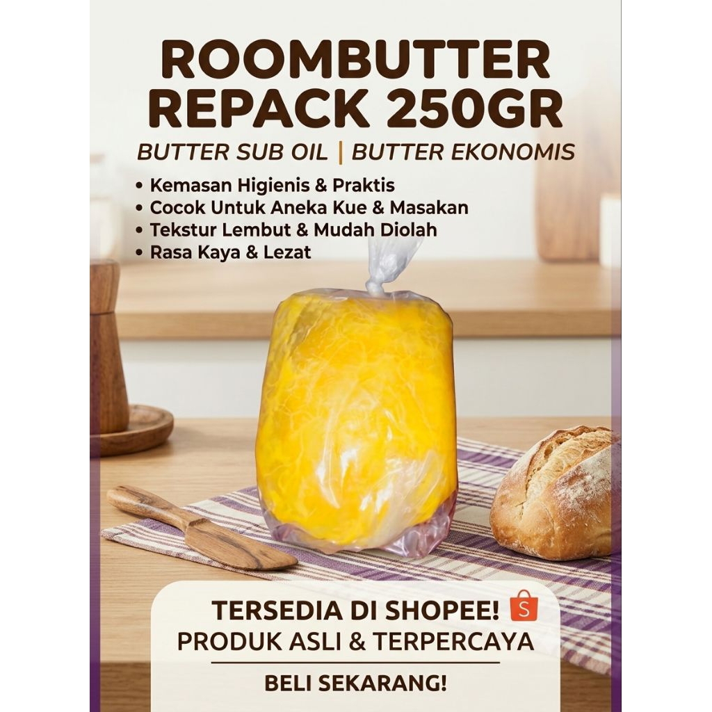 Roombutter 250gr (Butter Sub Oil)
