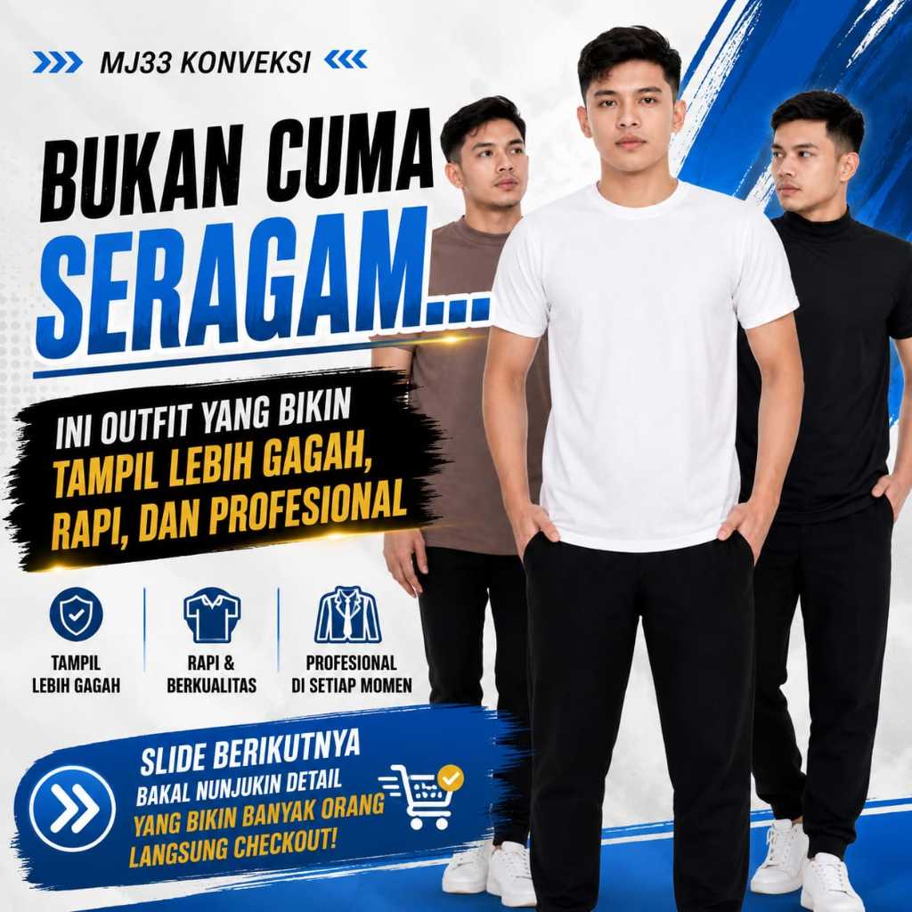 Kaos Polos Pria Dinas Satpam Security Polisi TNI PNS Kaos Dalaman Warna Putih Kerah Tinggi lengan ri