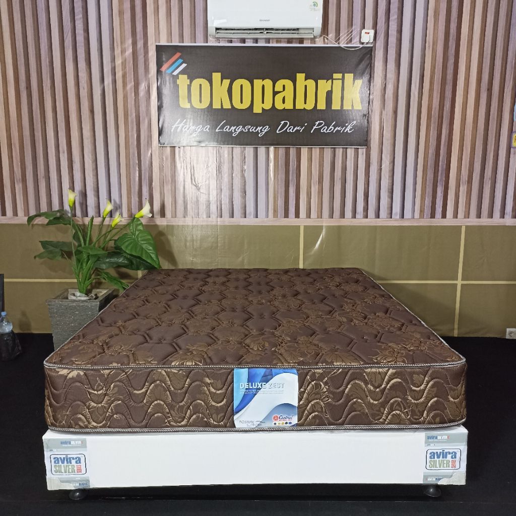 KASUR SPRINGBED MATRAS CENTRAL DELUXE Tebal 26 Ukuran Nomor 2 160x200 BERGARANSI MURAH