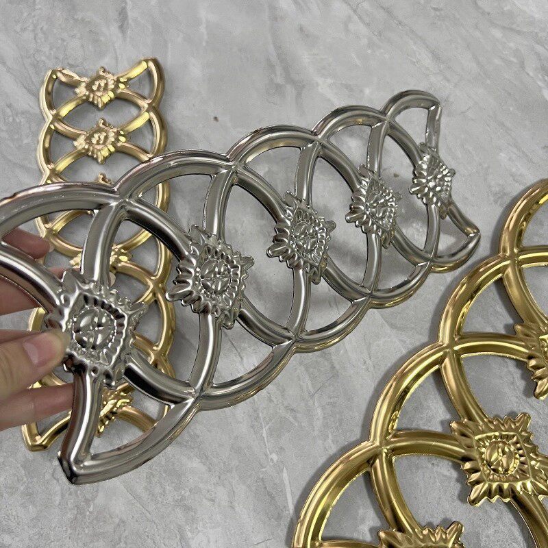 Ornamen Stenlis Pagar Aksesoris Pagar 5pcs  Stainless Hiasan Pagar Rumah  Bunga Sambung Stainless Hi