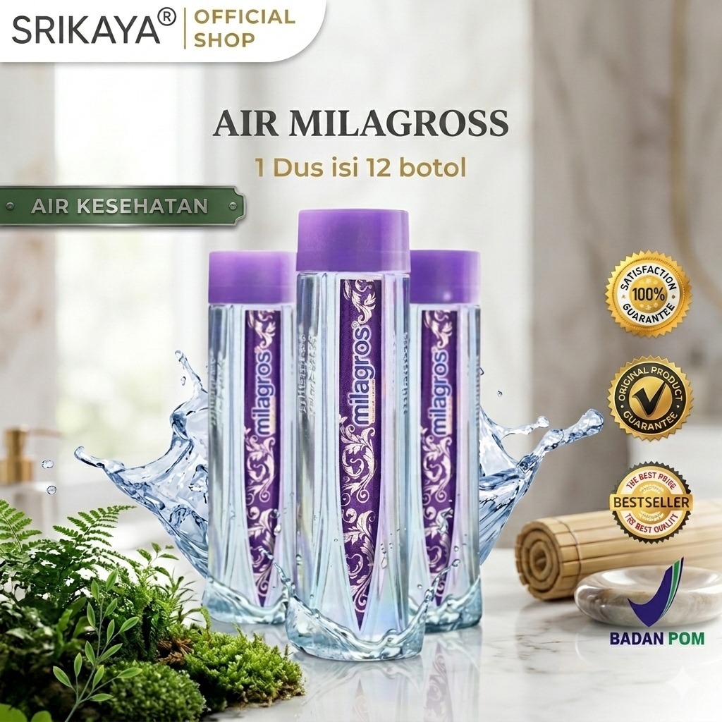 AIR  Alkali MILA GROSS 1 Dus ISI 12 BOTOL ukuran 612ml Original