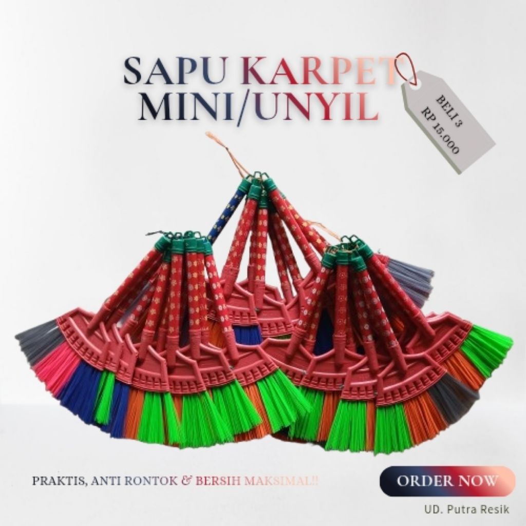 Sapu Karpet Mini - Pembersih Sofa, Karpet Lantai, Dashboard Mobil