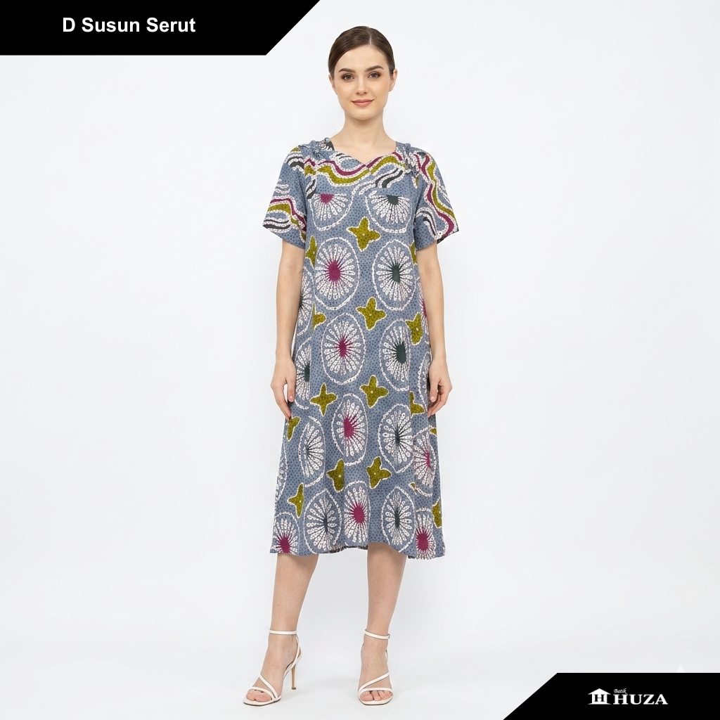 Batik Huza Daster Dewasa Batik Daster Susun Serut Clt