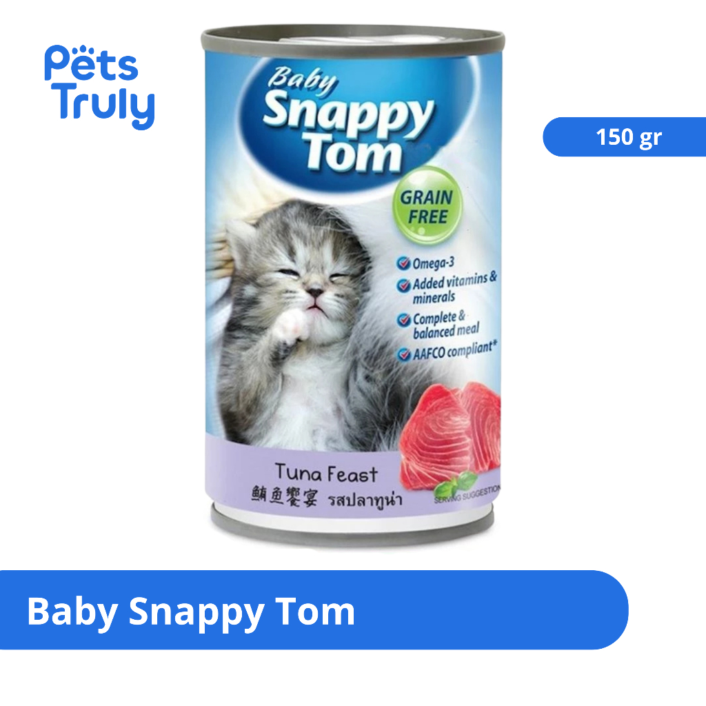 Snappy Tom Baby Cat 150 gr Makanan Kucing Basah Wet Food Anak Kucing Kitten