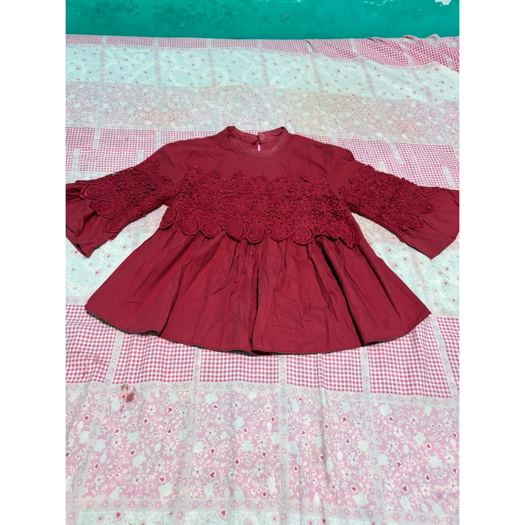 pl blouse merah katbol