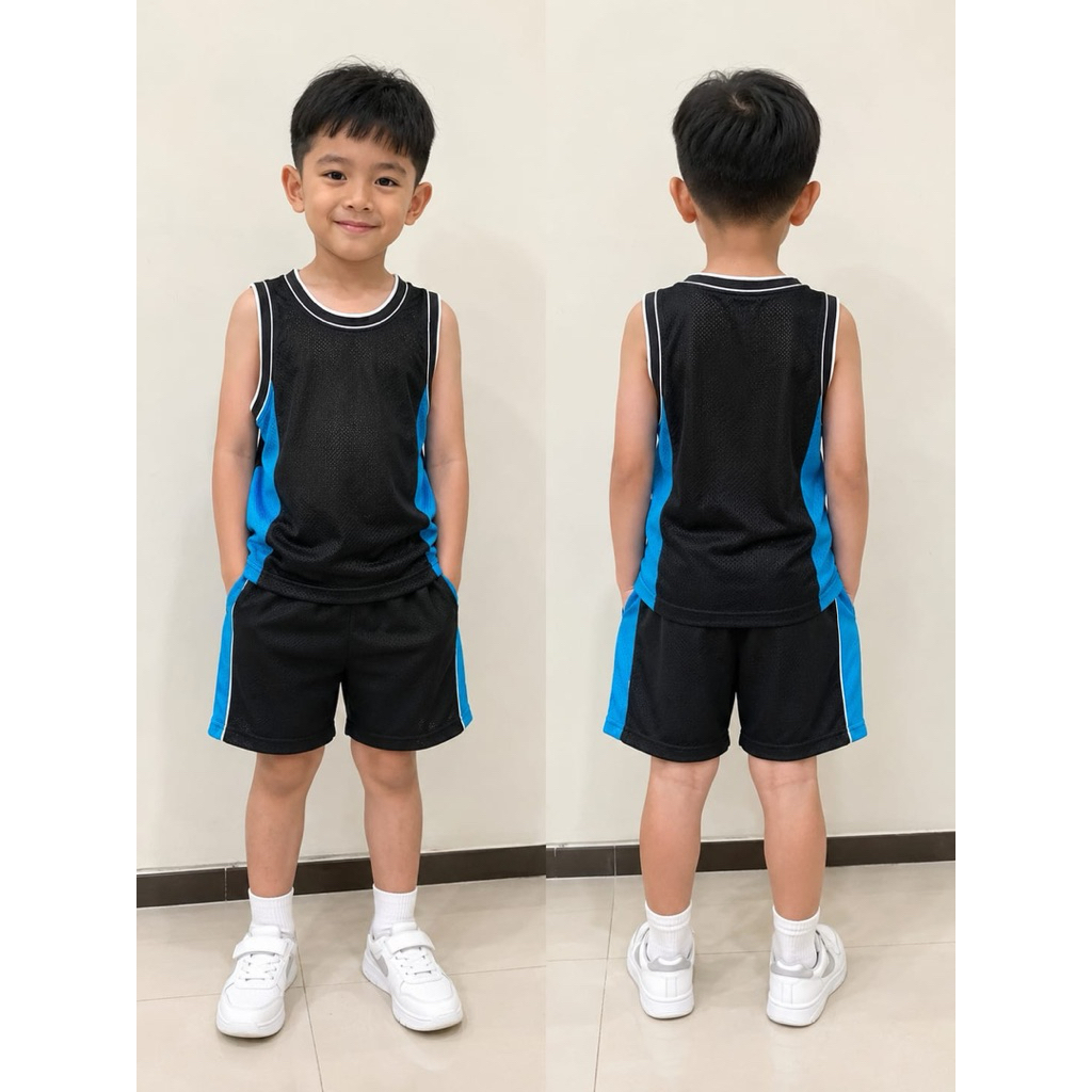 Singlet Jaring Anak / Baju Singlet Anak / Baju Jaring Anak / Baju Olahraga Anak