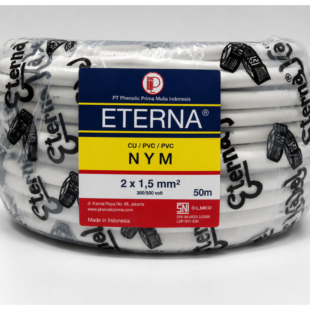 Kabel NYM 2 x 1.5 Eterna 50 meter