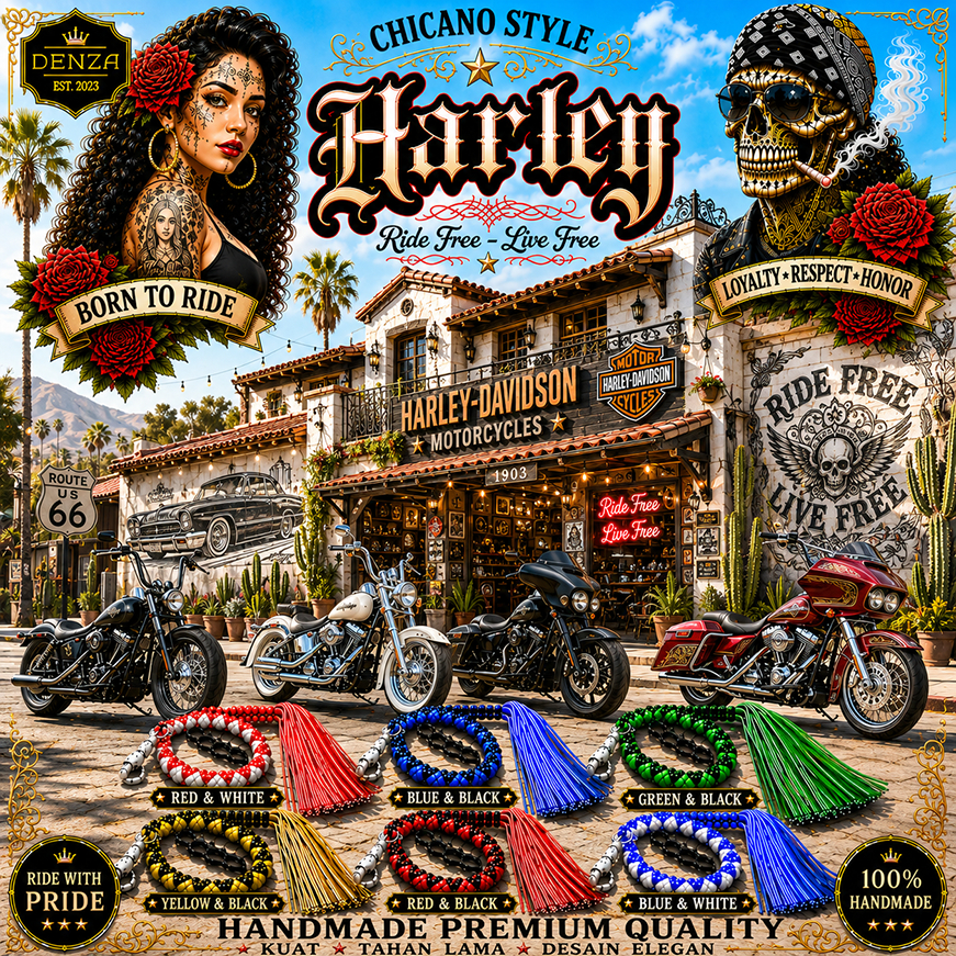 Harley Davidson Leather Whip Cholo Style Road Glide Touring