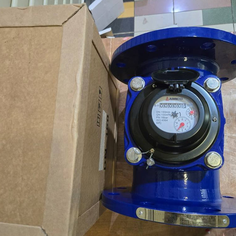 Water Meter AMICO 6 Inch LXLG-150E PN16 T50°C MURAH / Meteran Air 6 Inch AMICO LXLG-150E / Flow Mete