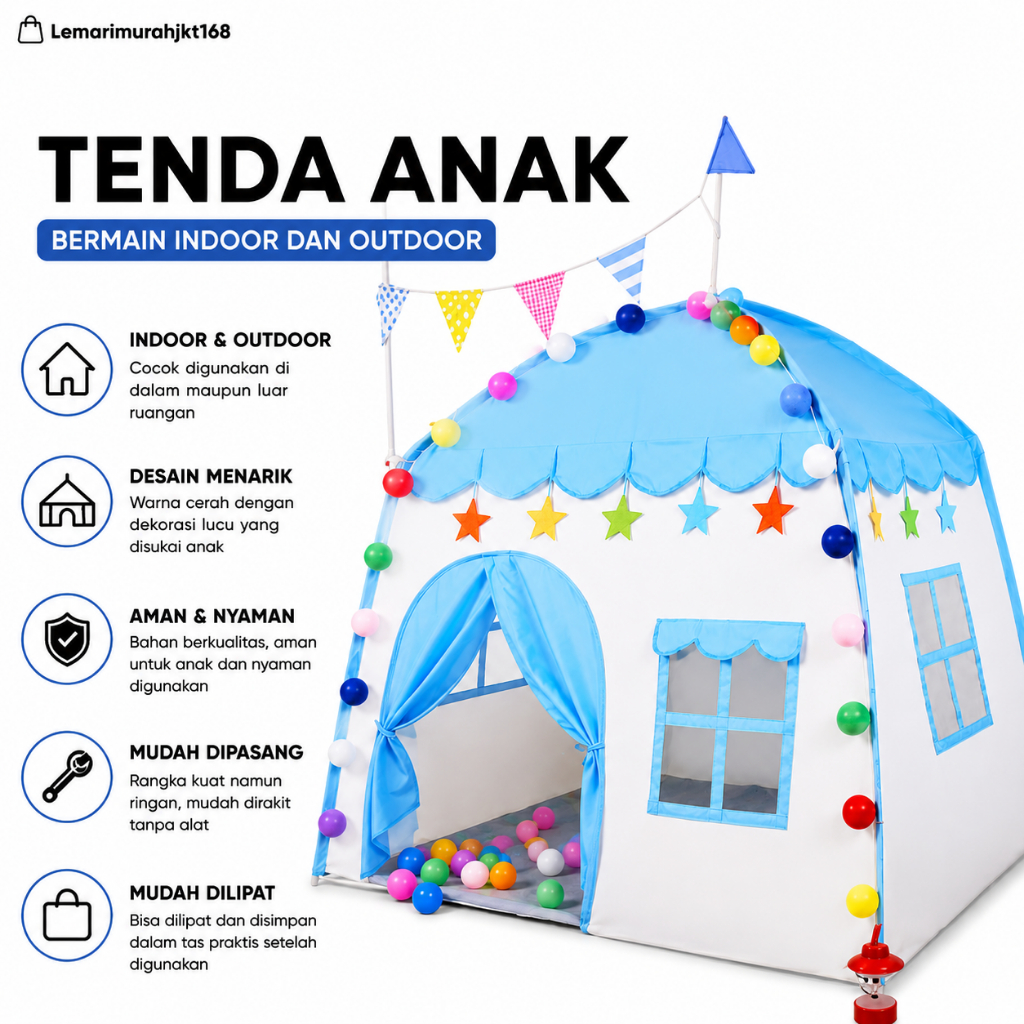 Princess Castel Tenda Anak Tenda Anak Bermain Tenda Camping Anak Princess