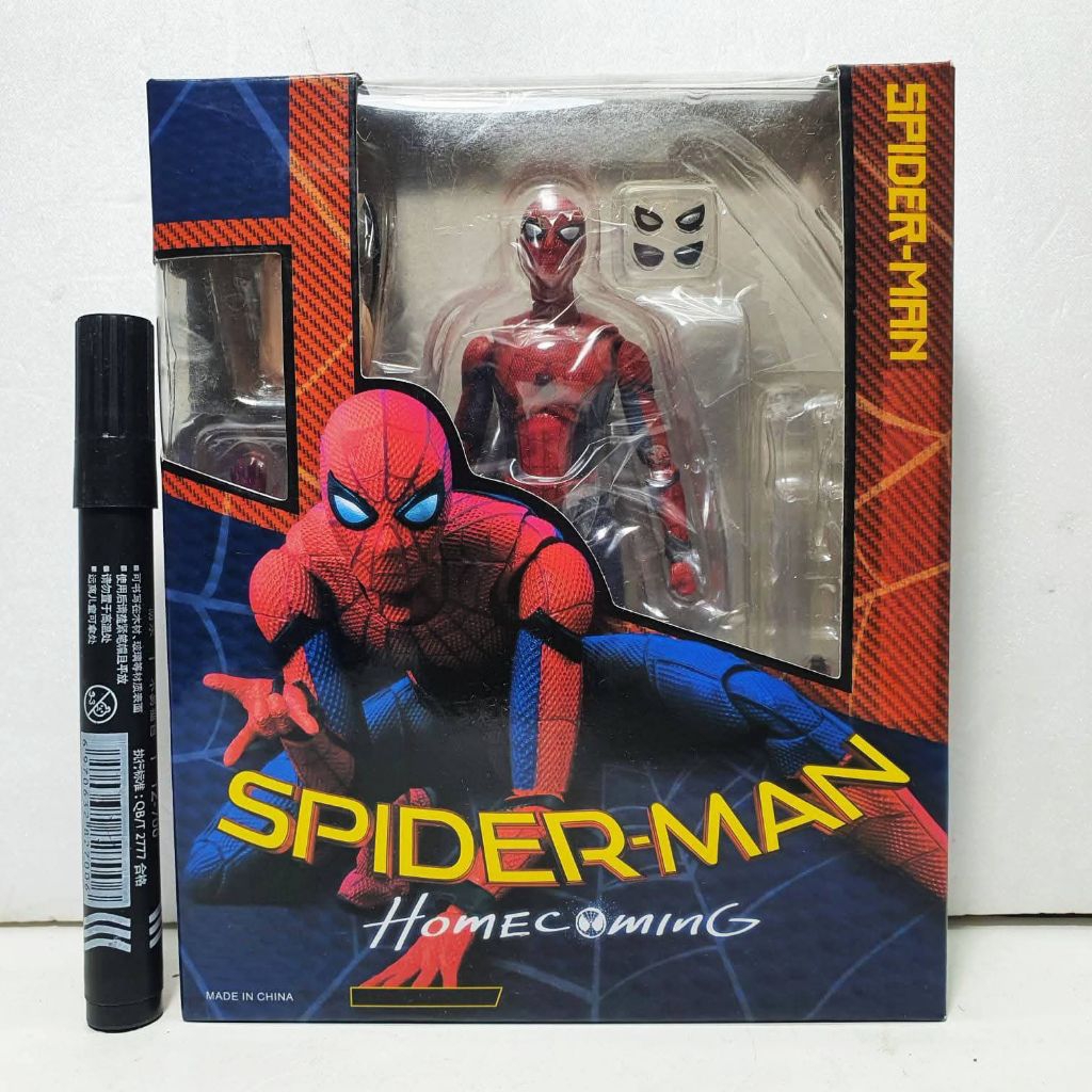 Mainan action figureShf spiderman homecomingtinggi sekitar 6 inch
Full artikulasi
Detail bagus
Banda