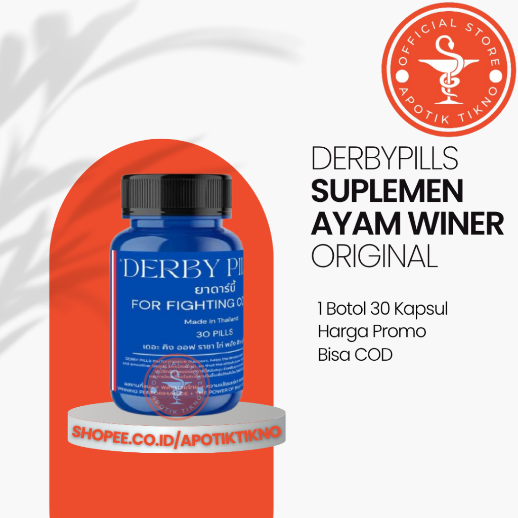 SUPLEMEN DERBY PILLS doping ayam aduan import Thailandoriginal obat ayam, ayam laga, Taji ayam, ayam