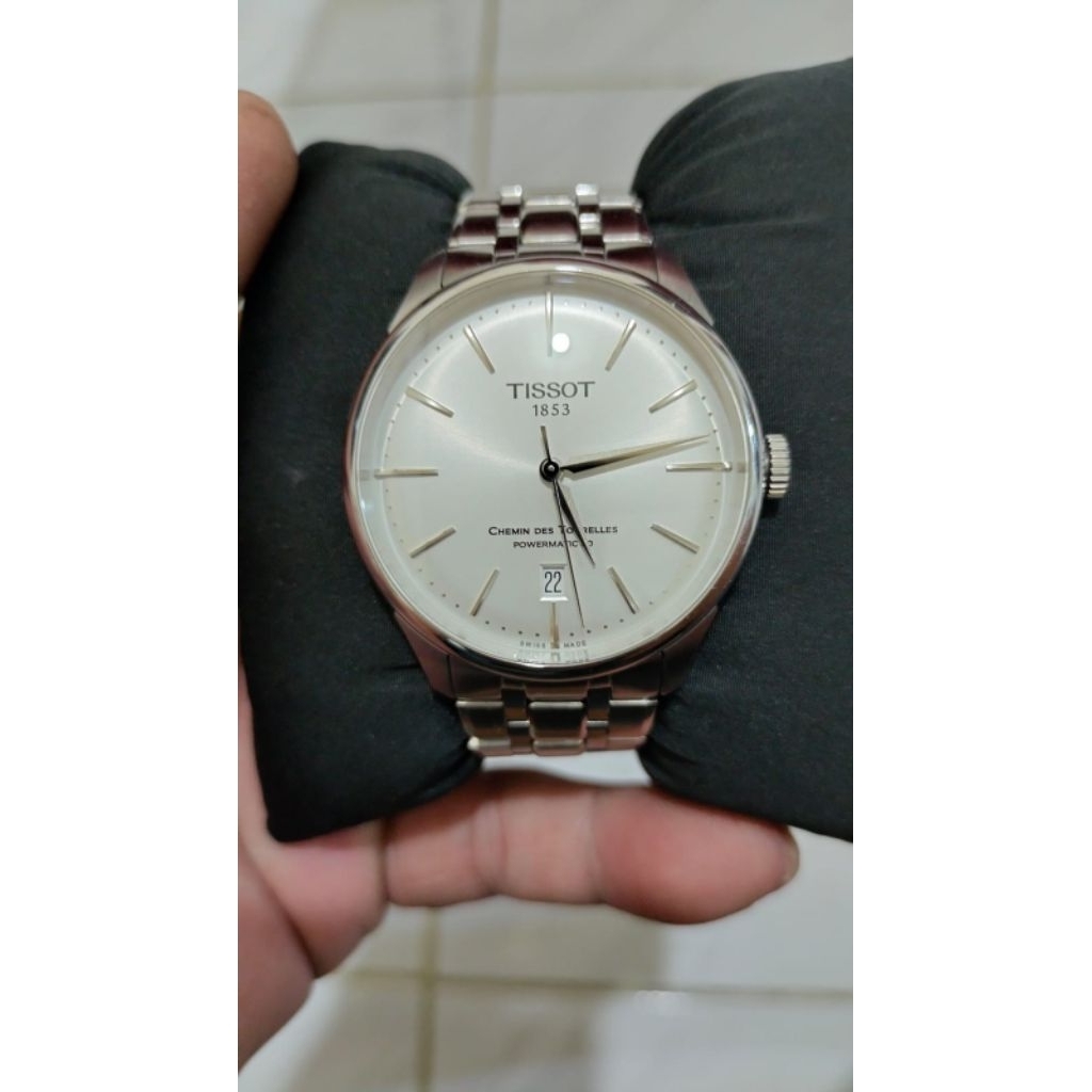 Jam Tangan Tissot Chemin Des Tourelles Silver Unisex Adultd watch T139.807.11.031.00 ORIGINAL Prelov