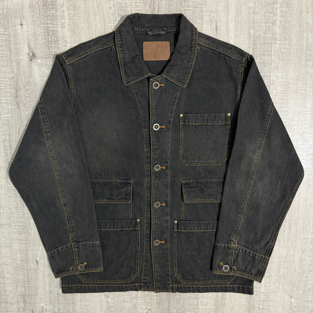 Issey miyake chore denim washed jacket
