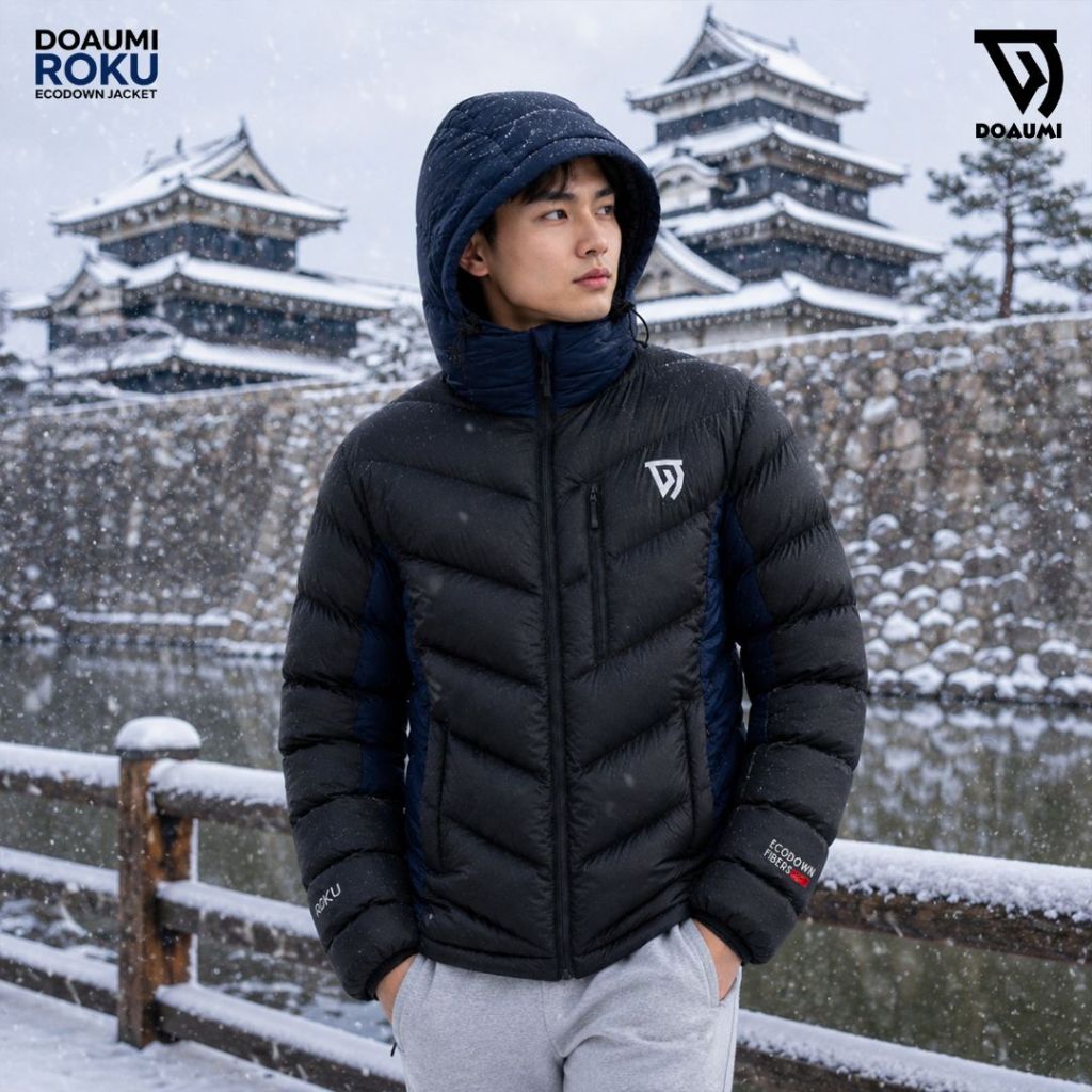 JAKET BULU ANGSA SYNTETHIC ECODOWN THERMAL HEAT JACKET DOAUMI ROKU WINTER JAKET HIKING CAMPING TRAVE