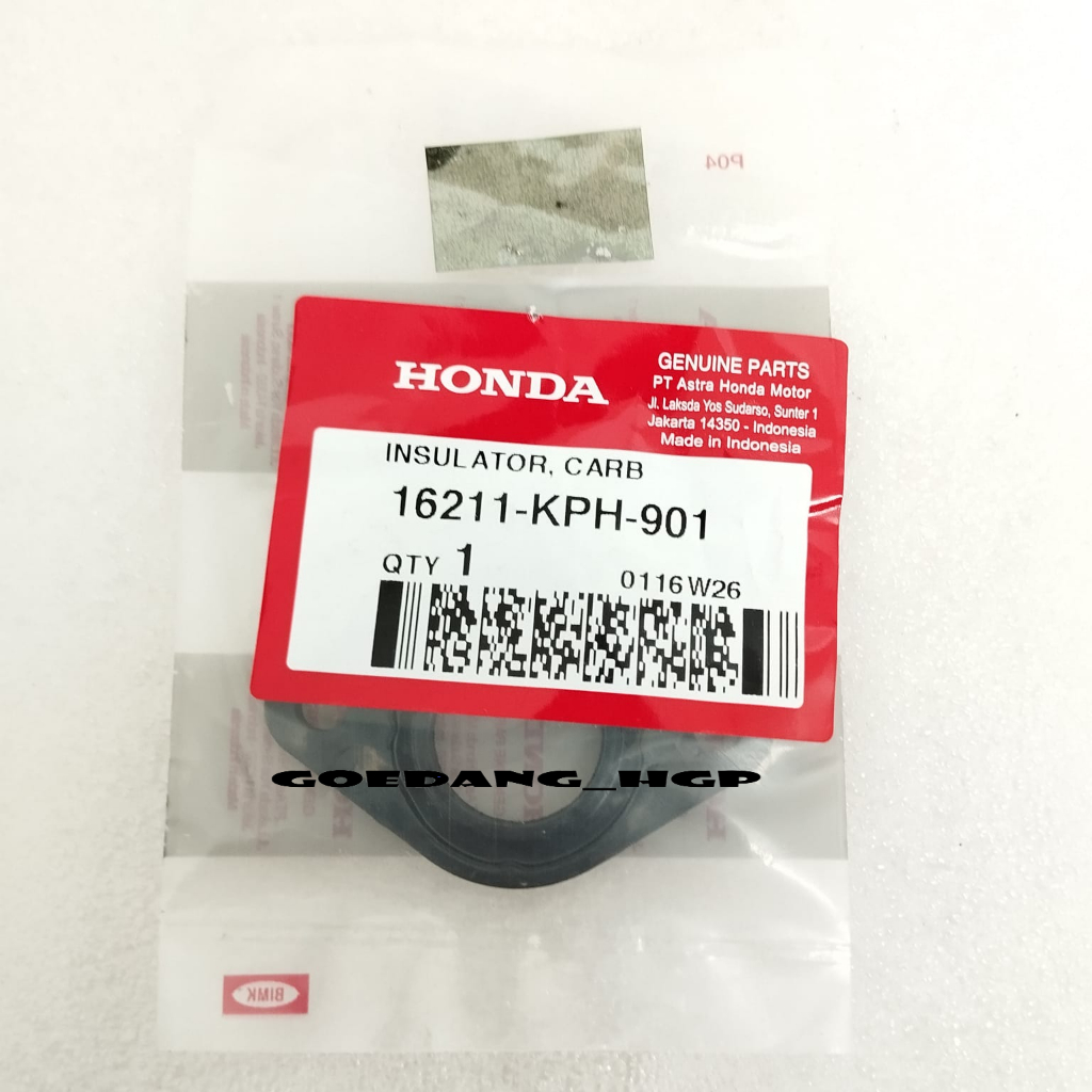 Insulator Karburator Honda Kharisma ORI AHM 16211KPH901