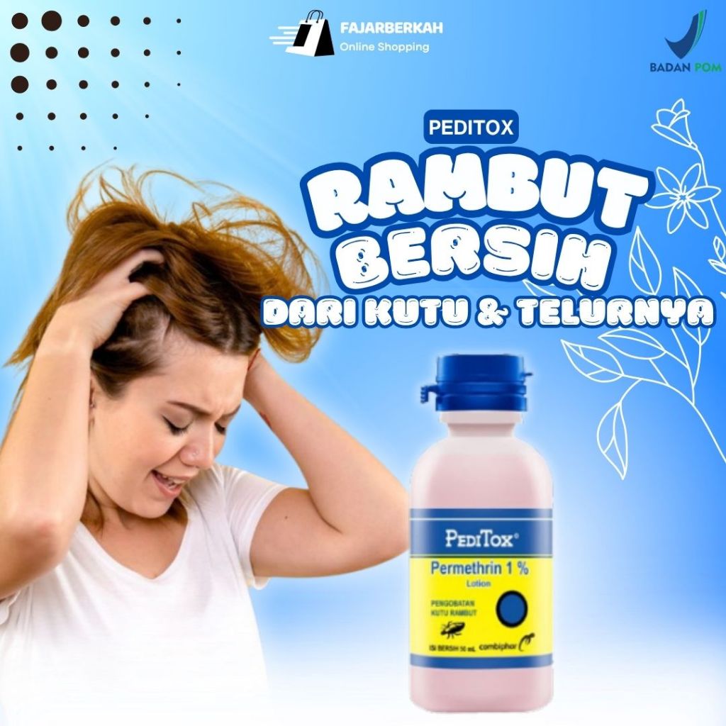 Obat Kutu Rambut Peditox Pembasmi Kutu Ampuh Penghilang Kutu dan Telurnya Untuk Anak Deawasa