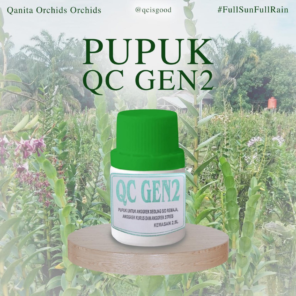 Pupuk QC Gen 2 | Booster Akar Batang Daun Anggrek | Mempercepat Pemulihan Anggrek Stress | Nutrisi A
