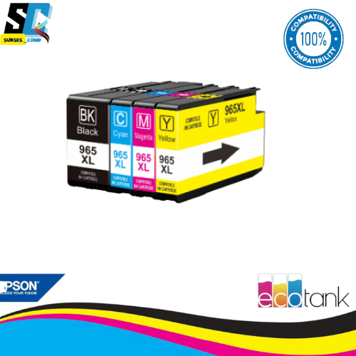 Cartridge Tinta Compatible 965XL 965 Black Cyan Magenta Yellow