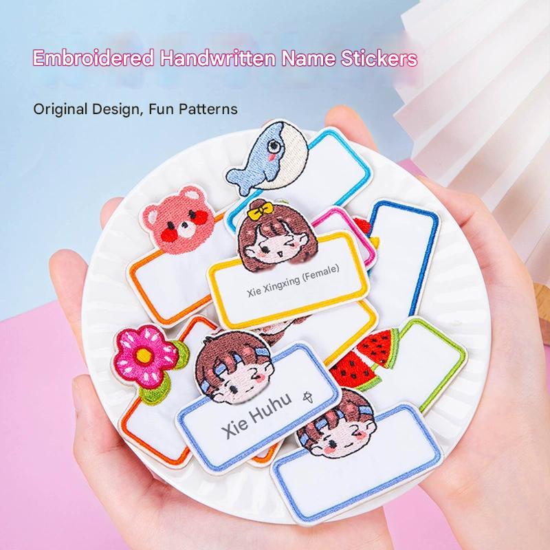 STICKER NAMA TEMPEL BAJU BOTOL TAS / TEMPELAN STICKER NAMA SEKOLAH ANAK DIY / STICKER NAMA BORDIR TE