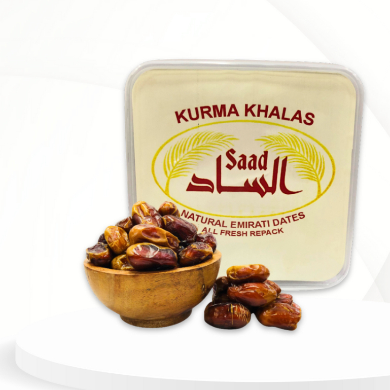 Kurma khalas Saad 1 kg / Kurma khalas 1 kg premium / Kurma khalas premium 1 kg / Shabani kurma