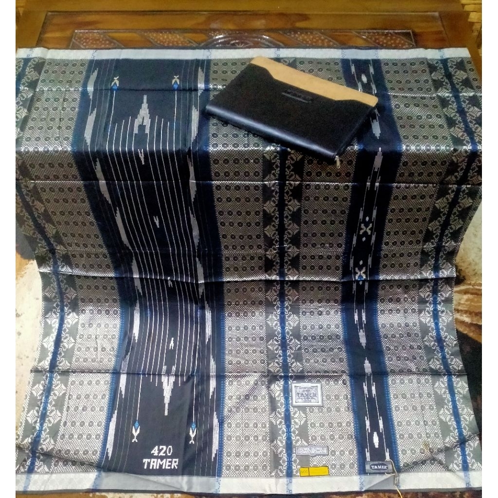 Sarung full sutera TAMER 420 Exlisive Motif mewah elegan