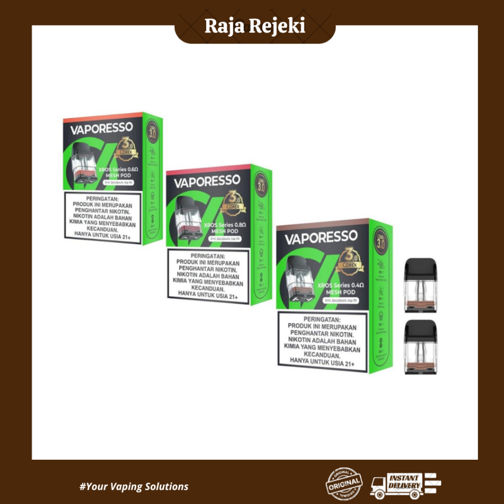 VAPORESSO XROS CATRIDGE 3ML COREX 3 POD REPLACEMENT 100% AUTHENTIC