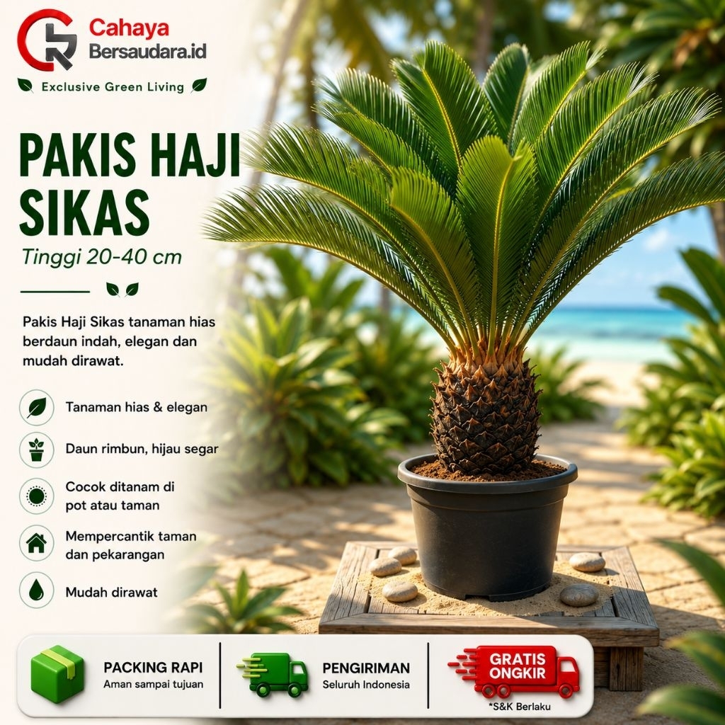 Tanaman Hias Pakis Haji Sikas