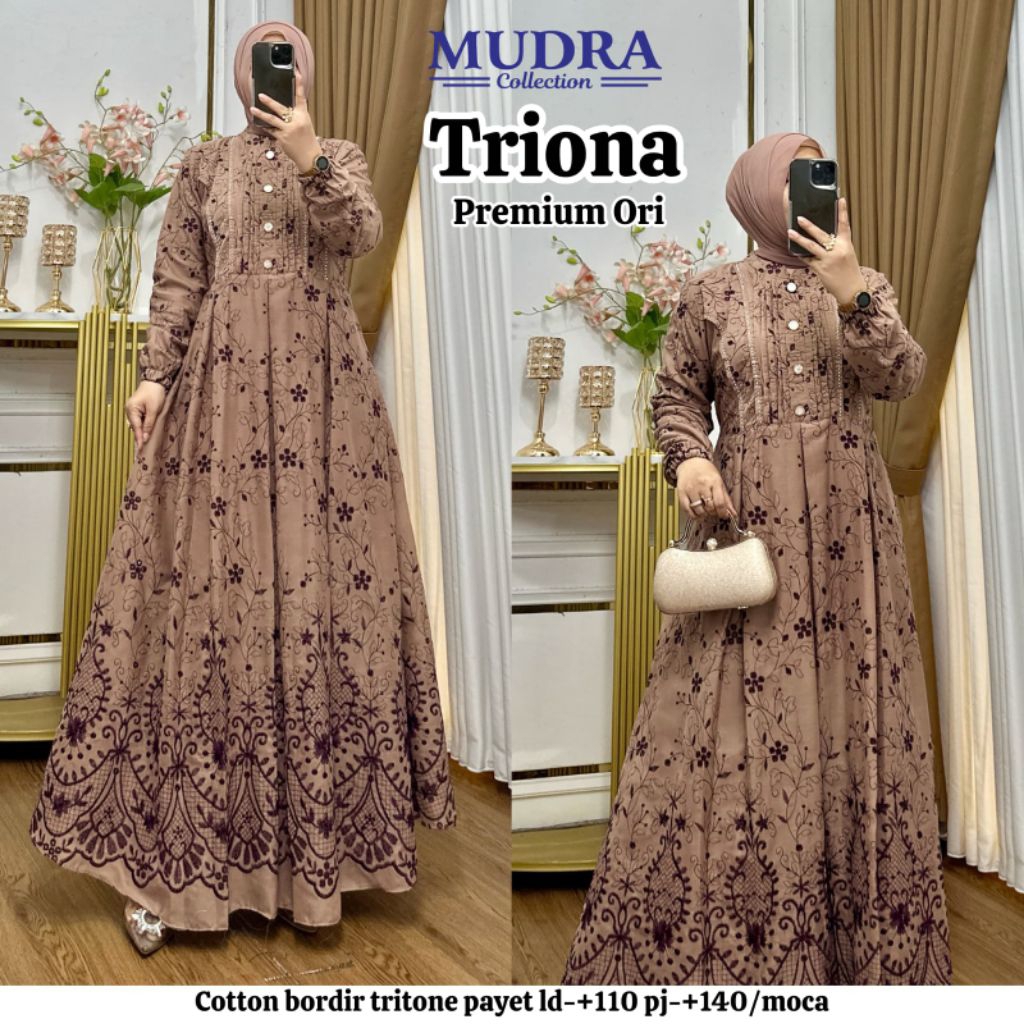 Gamis Mudra Collection / Gamis Terbaru / Gamis Wanita / Gamis Premium / Sonya / Triona / Mudra Hijab