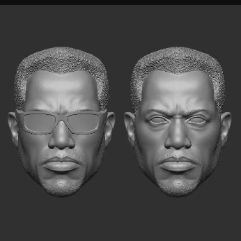 Headsculpt HS Head Blade Wesley Snipes Muff Toys Notaman NWToys Vtoys Romankey Marvel Legends SHF Ma