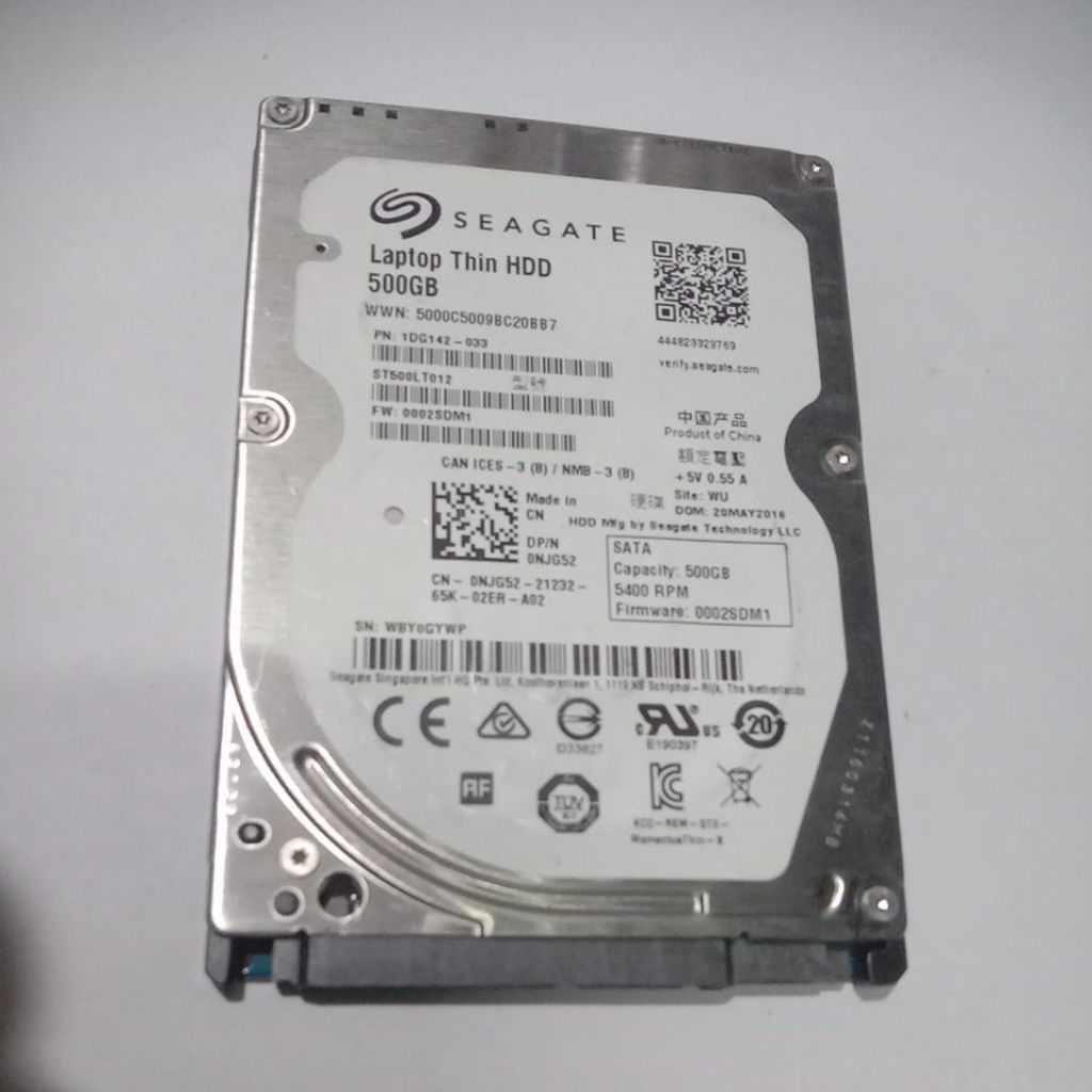 harddisk hdd internal Seagate kapasitas 500GB laptop