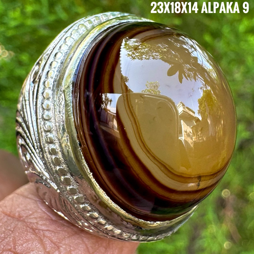 Cincin Batu Akik Natural Yaman Mata