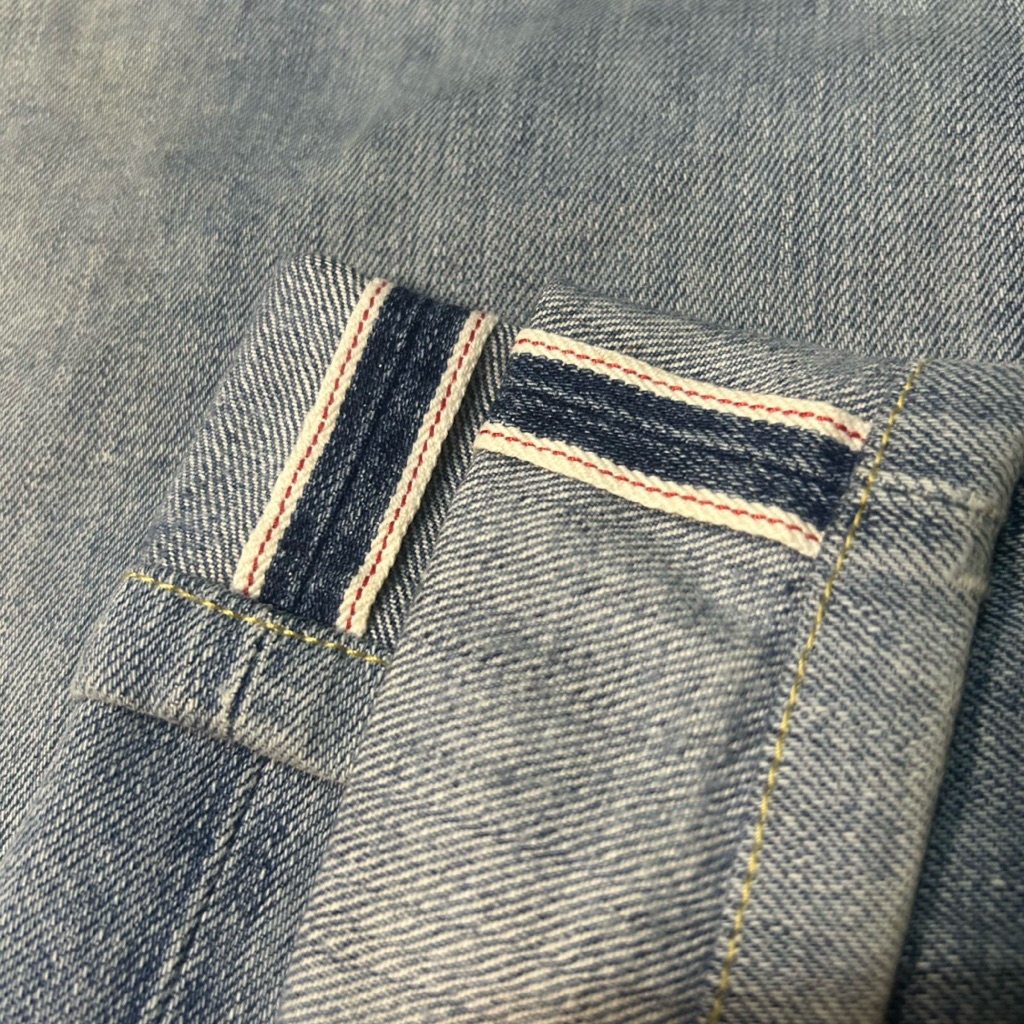 Celana Jeans Second “Uniqlo Japanese Selvedge Redline Slim Straight Blue Jeans “