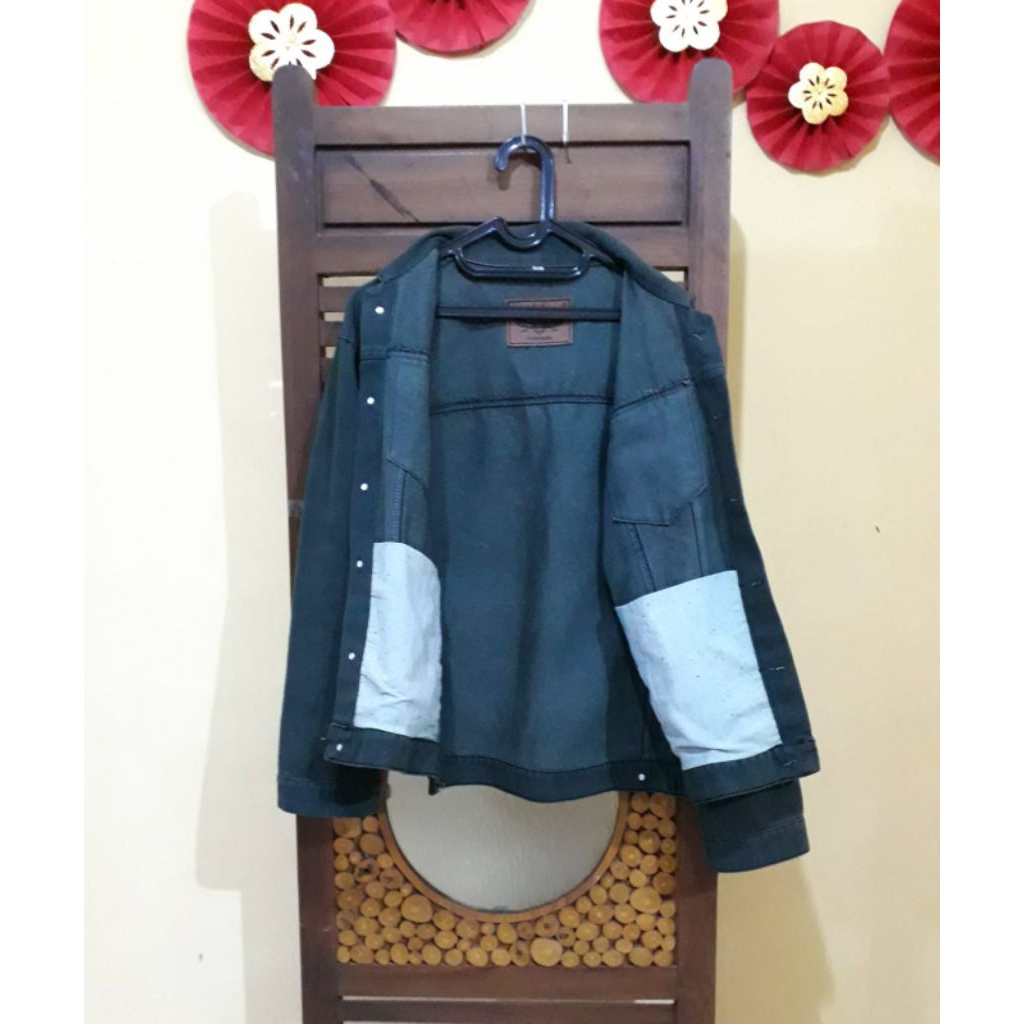 GREEN ARMY JEANS JACKET PL GY-GE