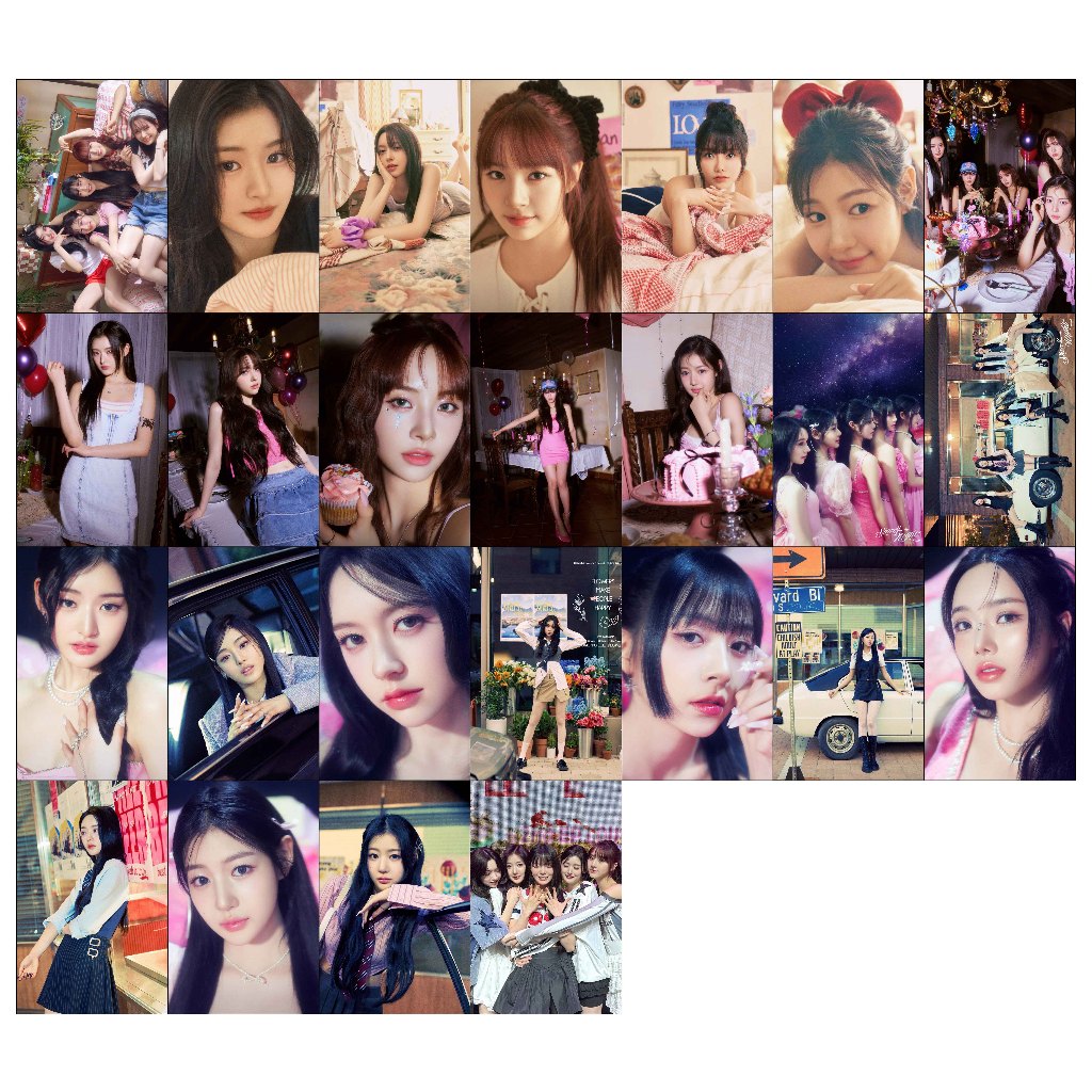 MINI STIKER FIFTY LOVE TUNE 25 PCS STICKER CHROMO IDOL KPOP UNOFFICIAL KEENA CHANELLE YEWON HANA
