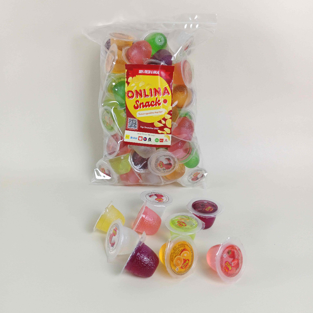 Agar-Agar Jelly Inaco Kiloan | Inaco Curah Mix Rasa | Camilan Manis | Cemilan dan Snack Kiloan ONLIN