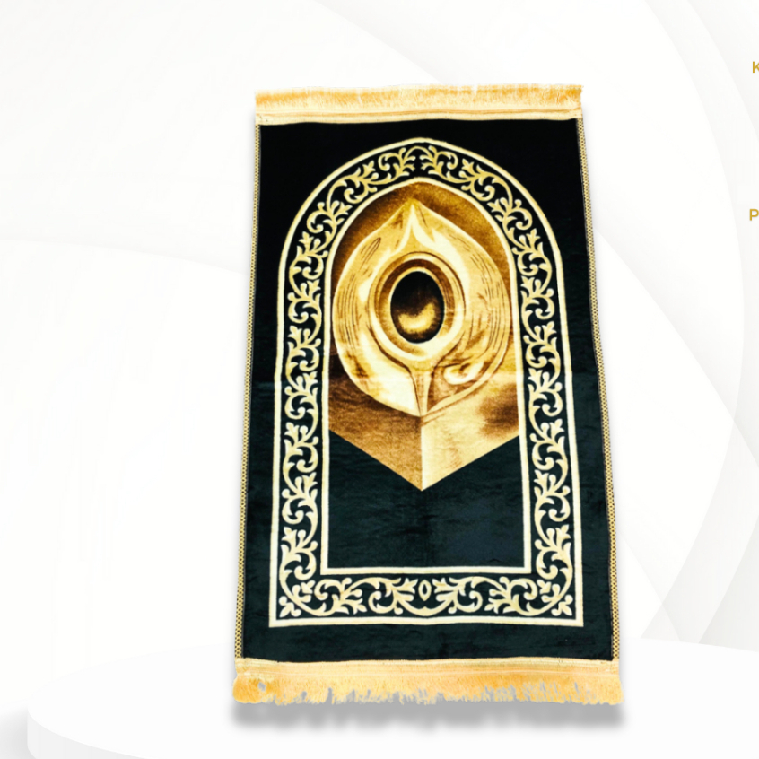 Sajadah Turkish Kiswah / Sajadah Kiswah Besar / Sajadah Kiswah Midi / Sajadah Turkey Lembut Bludru