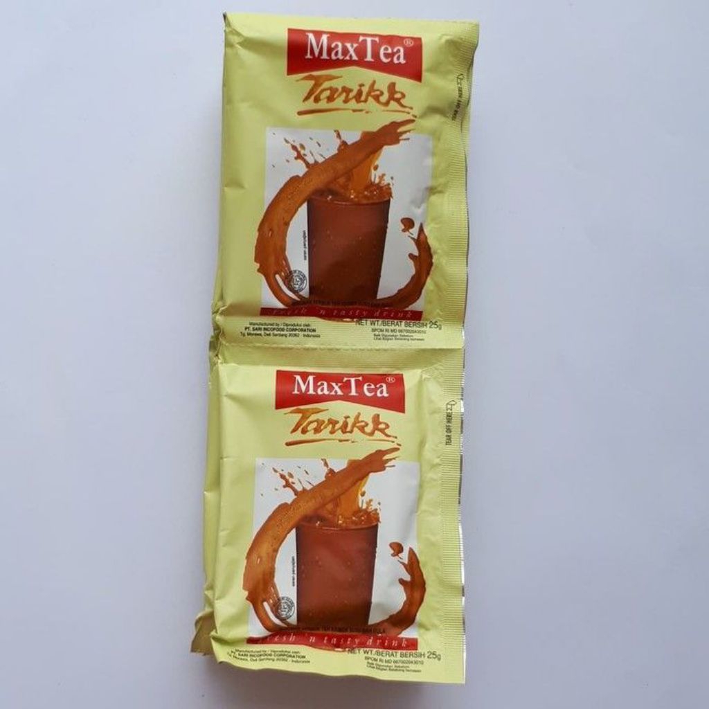 (1 RENTENG ISI 10 ) MAXTEA TEH TARIK MINUMAN BUBUK INSTAN