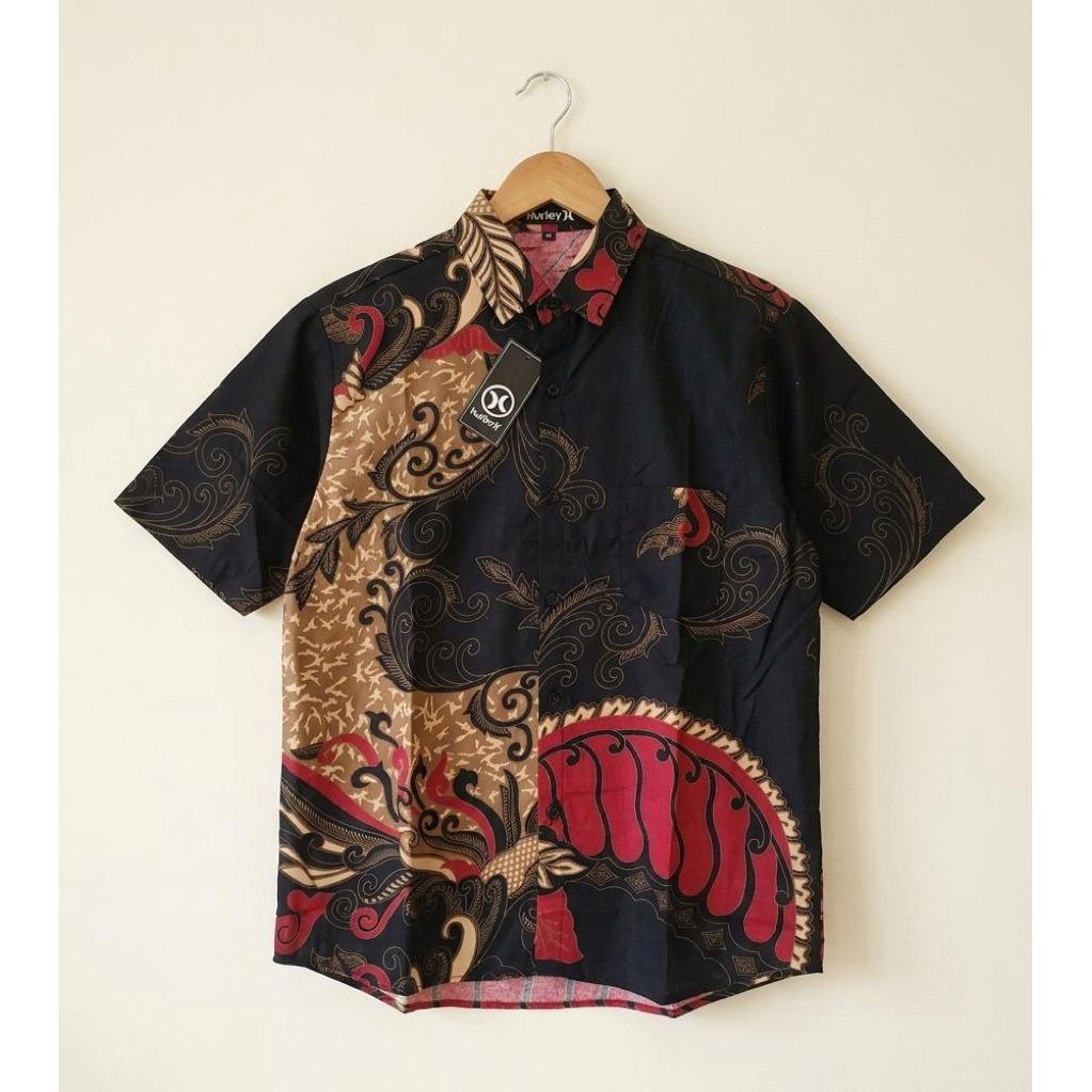 Baju Batik Pria Lengan Pendek / Azriel Batik Premium / Kemeja batik pria lengan pendek