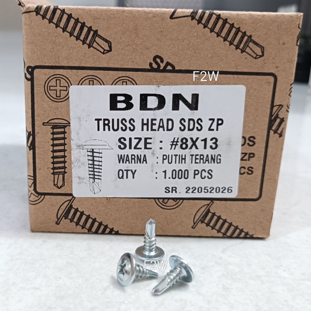 SDS TRUSS HEAD 8X13 SEKRUP ROOFING TRUSS HEAD 8X13  SKRUP DRILLING 1.3CM