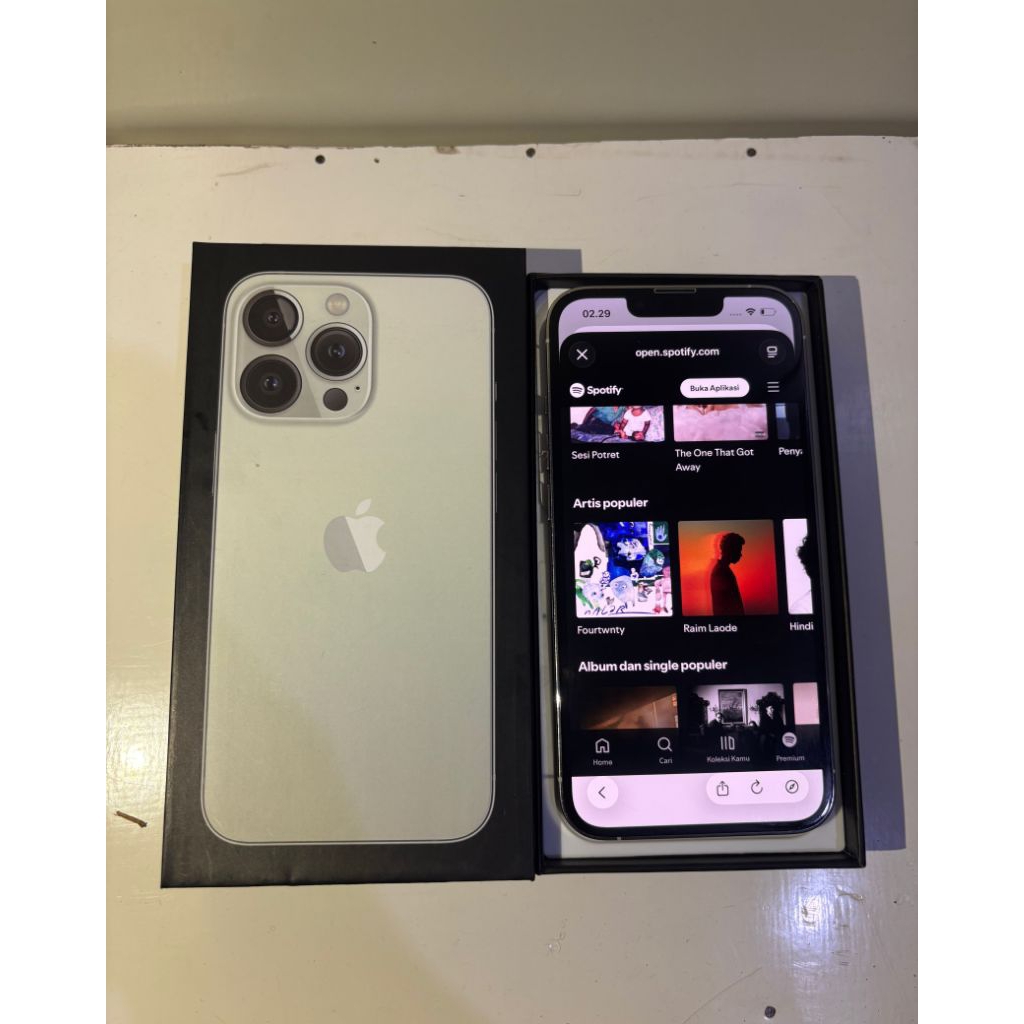 iPhone 13 Pro 123 GB fullset lock icloud bisa sosmed