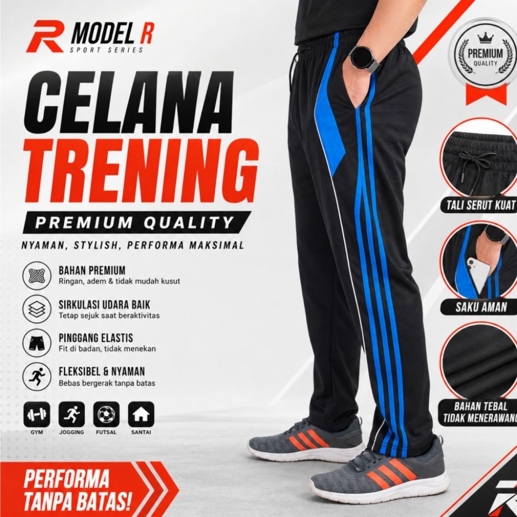 Celana Olahraga Trening Panjang Moder R Pria wanita