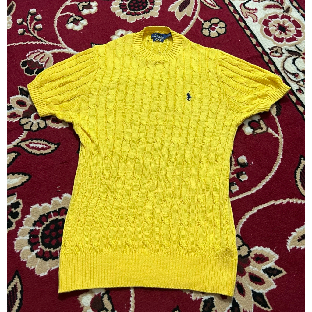 CABLE KNIT POLO RL