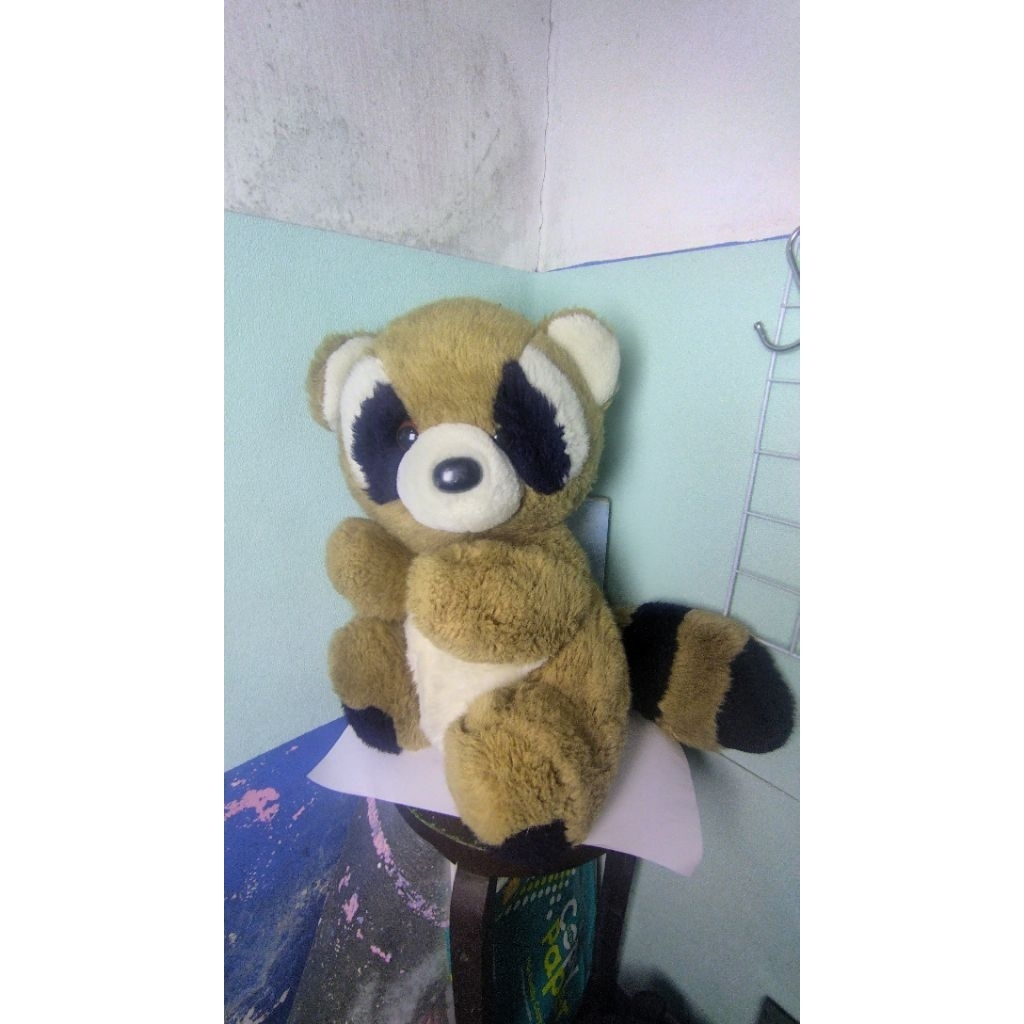 Preloved Boneka Rubah Jumbo Ekor Bisa Bunyi, Uk. 50-65 cm Murah Kondisi 70%