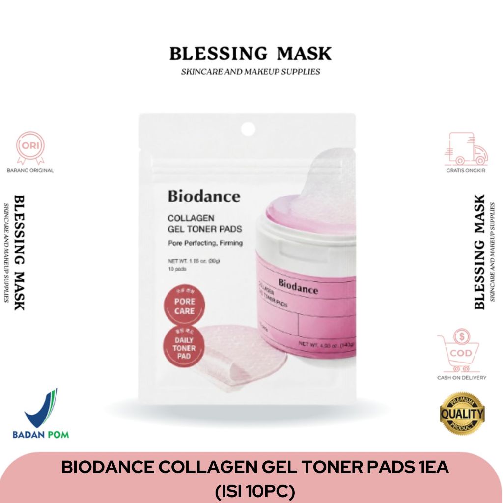 Biodance collagen gel toner pads  30g (isi 10pads) | Perawatan wajah | Blessingmask.official