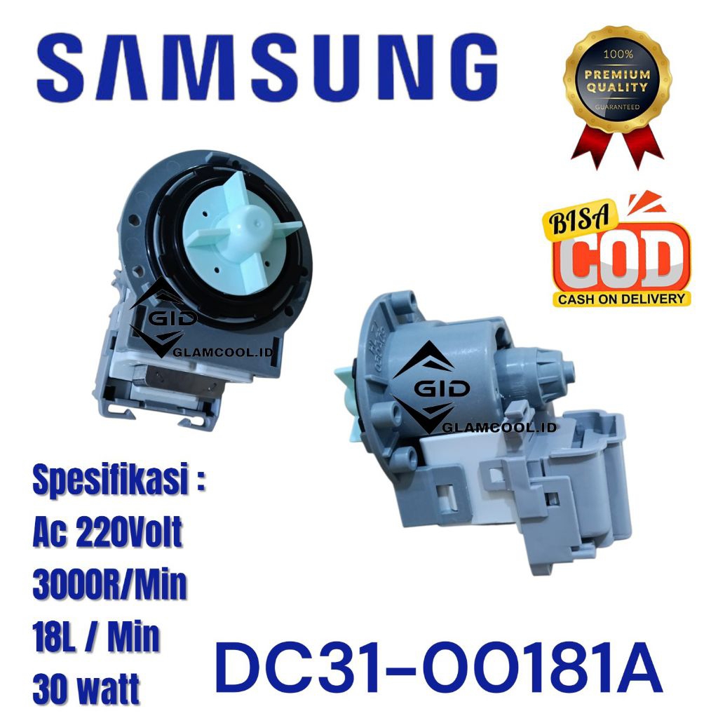 MOTOR DRAIN PUMP MESIN CUCI SAMSUNG WW70J3283/WW70J3033 ORI