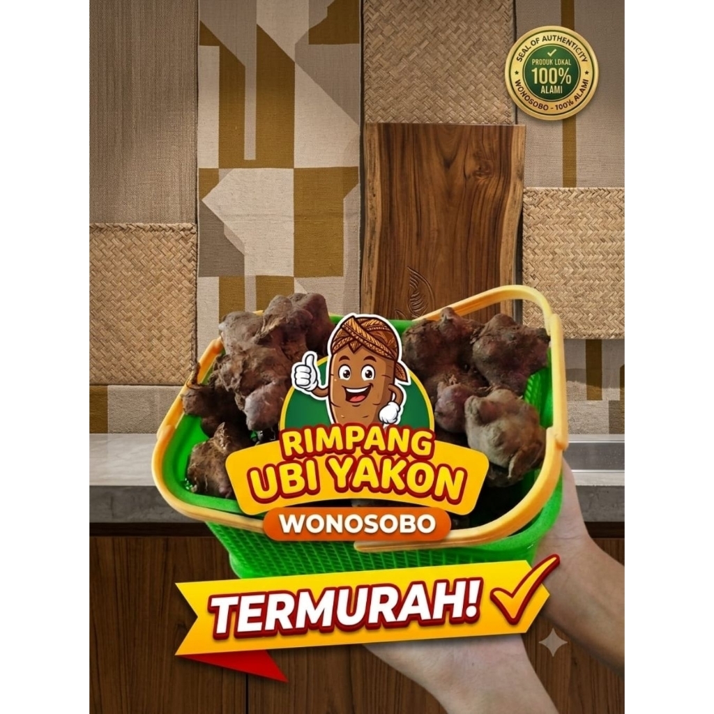 Rimpang Yakon 250gr ASLI. Rimpang Ubi Yakon Wonosobo Bibit Rimpang Yakon
